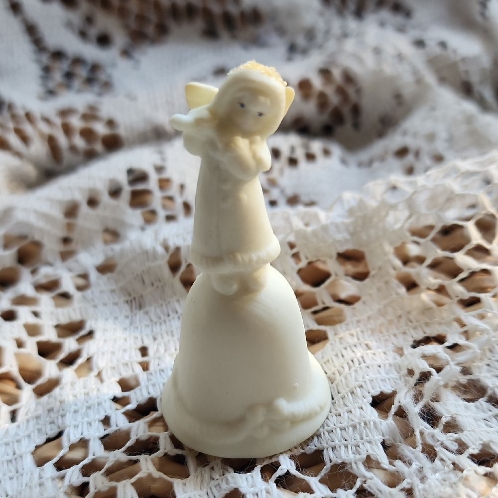 Sweet MINI Russ Berrie Porcelain Angel Bell
